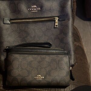 Coach Dark Brown Men's Messenger Bag Set